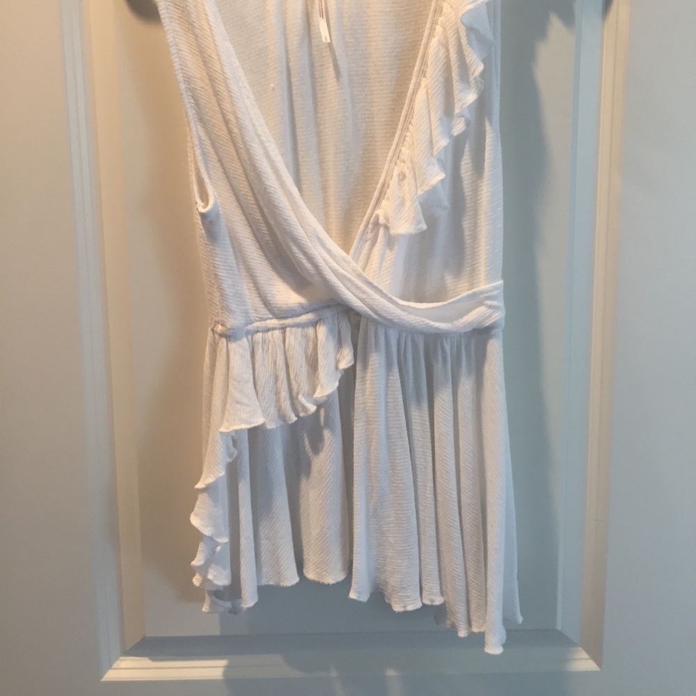 Free People ruffle tank